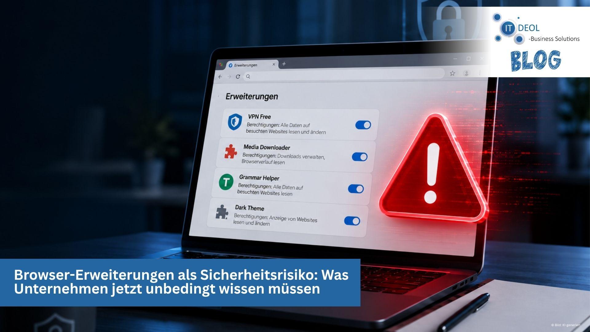 Browser-Erweiterungen als Sicherheitsrisiko: Was Unternehmen in Köln und Bonn jetzt wissen müssen