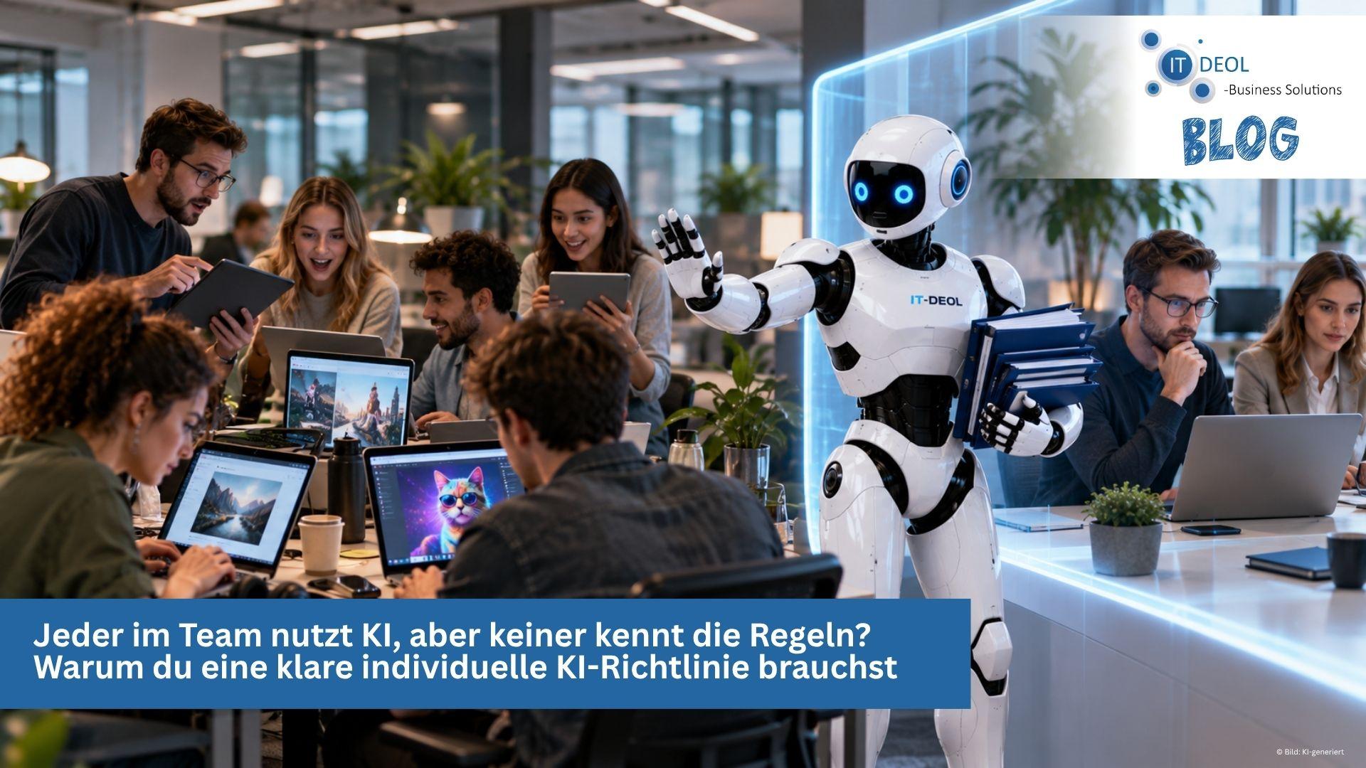 Jeder im Team nutzt KI, aber keiner kennt die Regeln? – Warum du eine klare, individuelle KI-Richtlinie brauchst