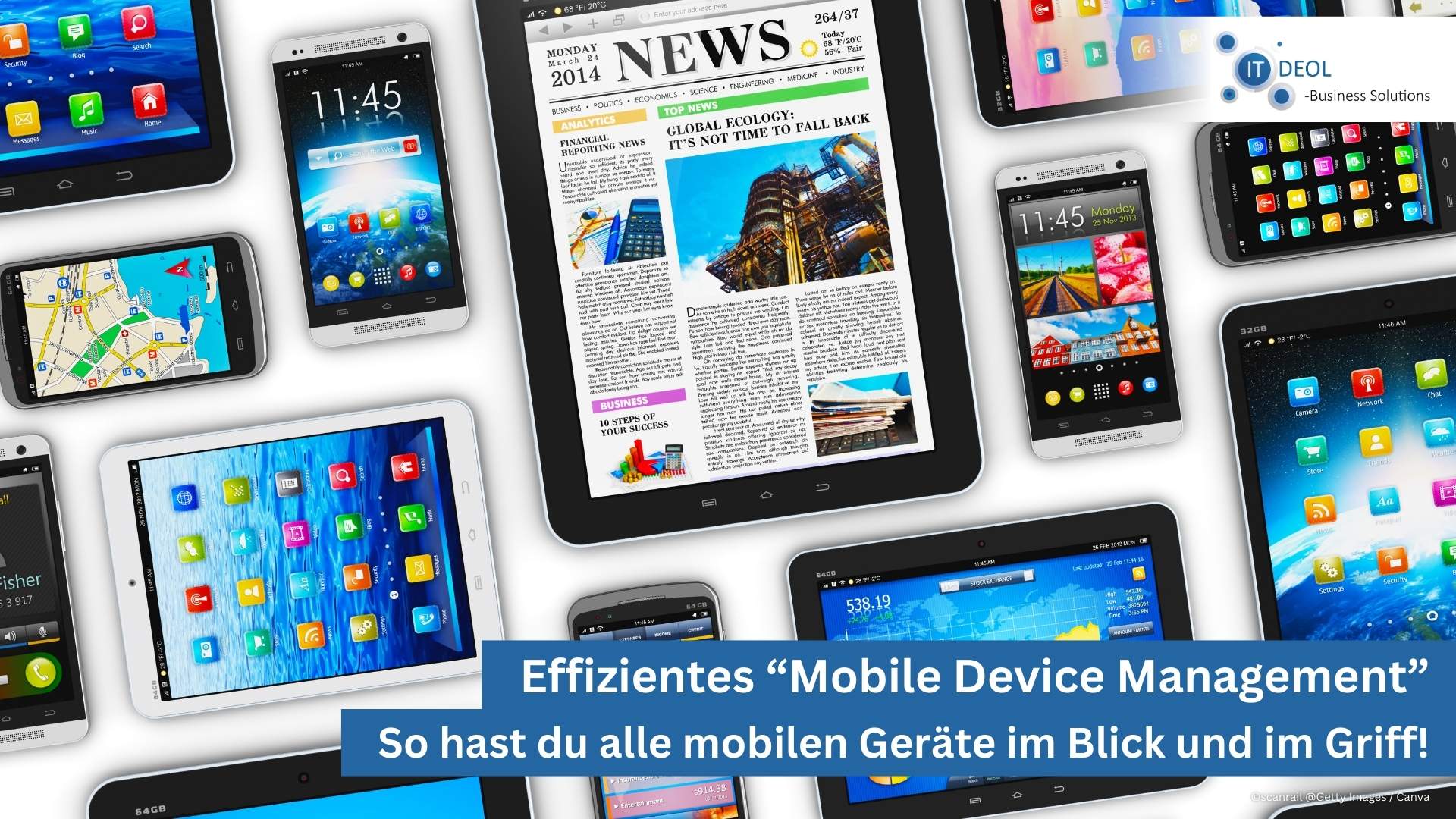 Mobile Device Management für dein Unternehmen in Siegburg, Lohmar, Köln und Bonn von IT-Deol aus Lohmar