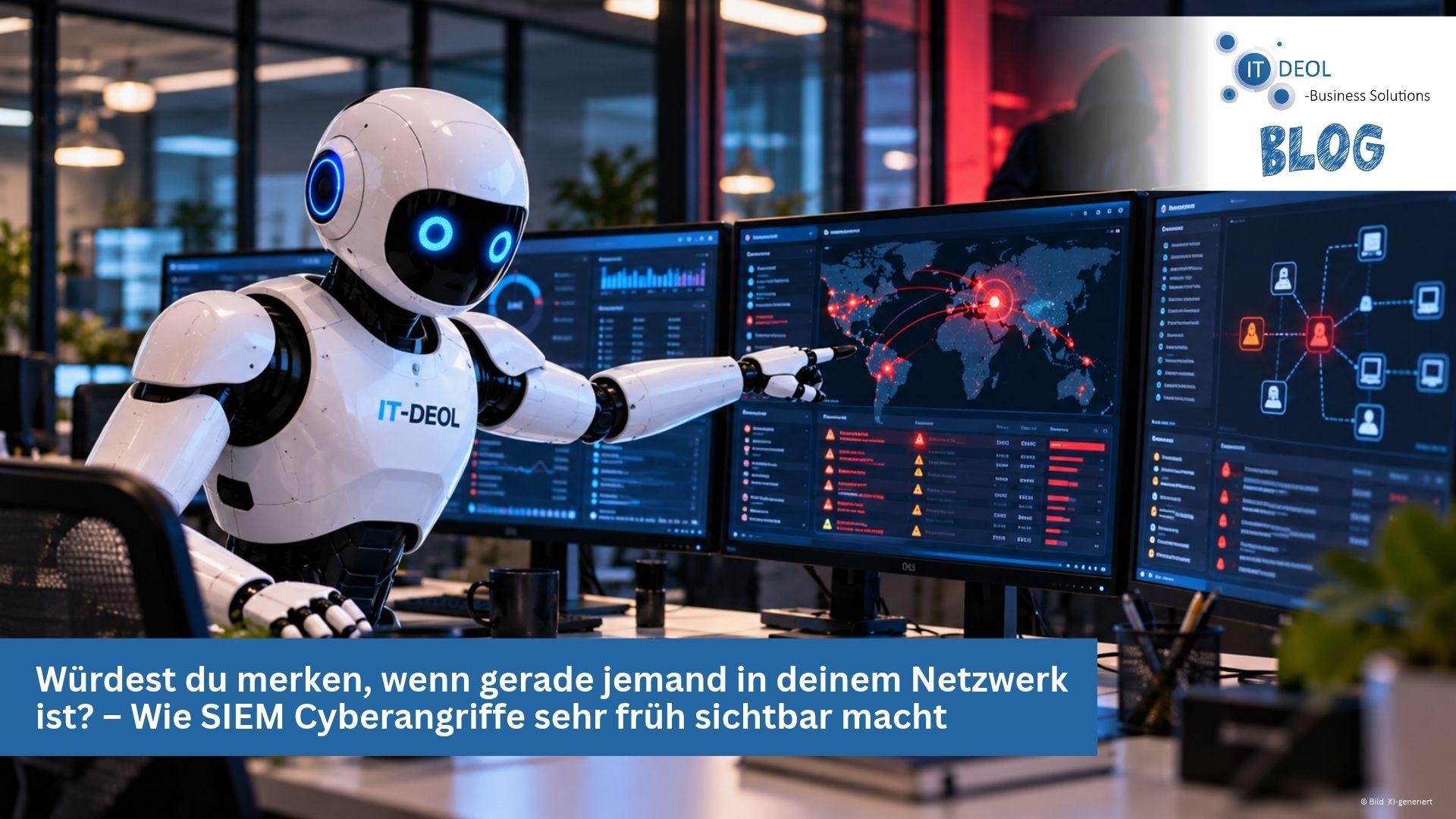 Würdest du merken, wenn gerade jemand in deinem Netzwerk ist? – Wie SIEM (Security Information and Event Management) Cyberangriffe sehr früh sichtbar macht