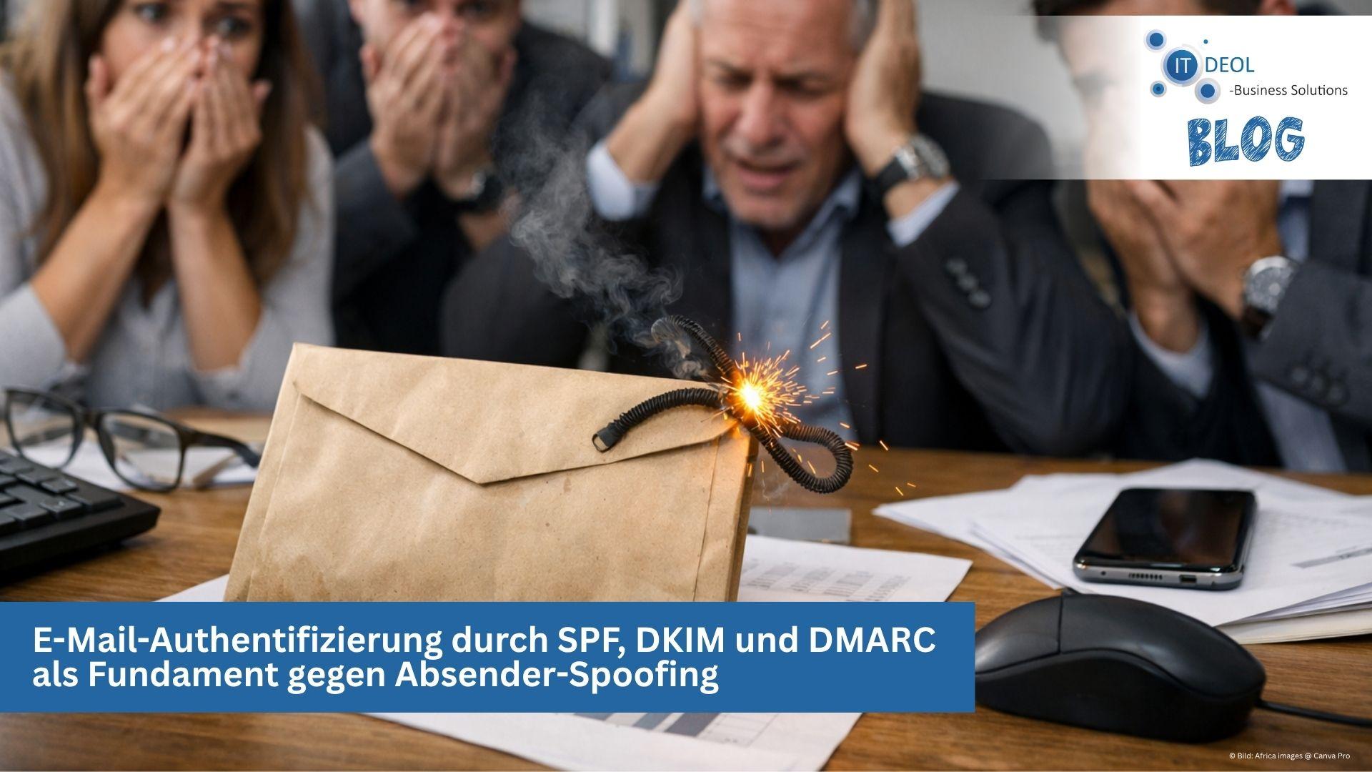 E-Mail-Authentifizierung durch SPF, DKIM und DMARC als Fundament gegen Absender-Spoofing mit IT-Deol für die Region Köln und Bonn
